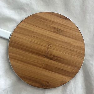 Wood grain iPhone X charging pad